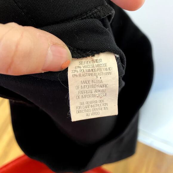 Theory Shawn C Fixture Ponte Leggings in Black - Picture 5 of 6